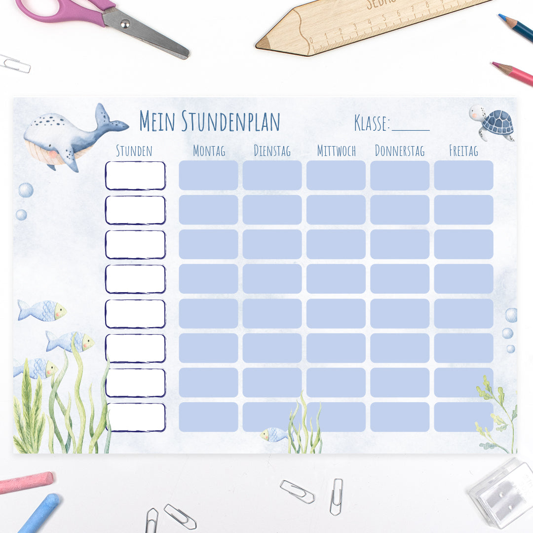 Stundenplan - Unterwasserwelt Wal