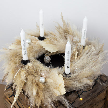 Set "Black ´N White" | Kerzen | 4 Stk.