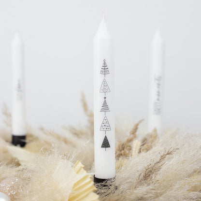 Set "Black ´N White" | Kerzen | 4 Stk.