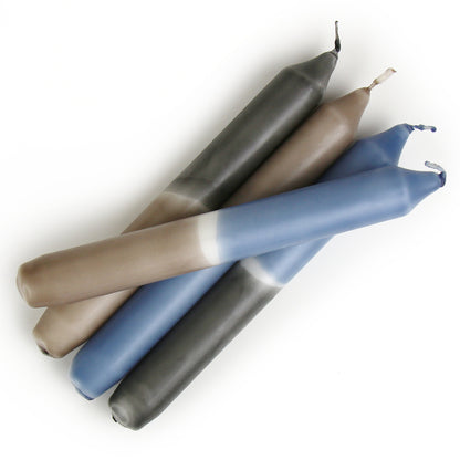 Set "Snowy Day" | Dip Dye Kerzen | 4 Stk.