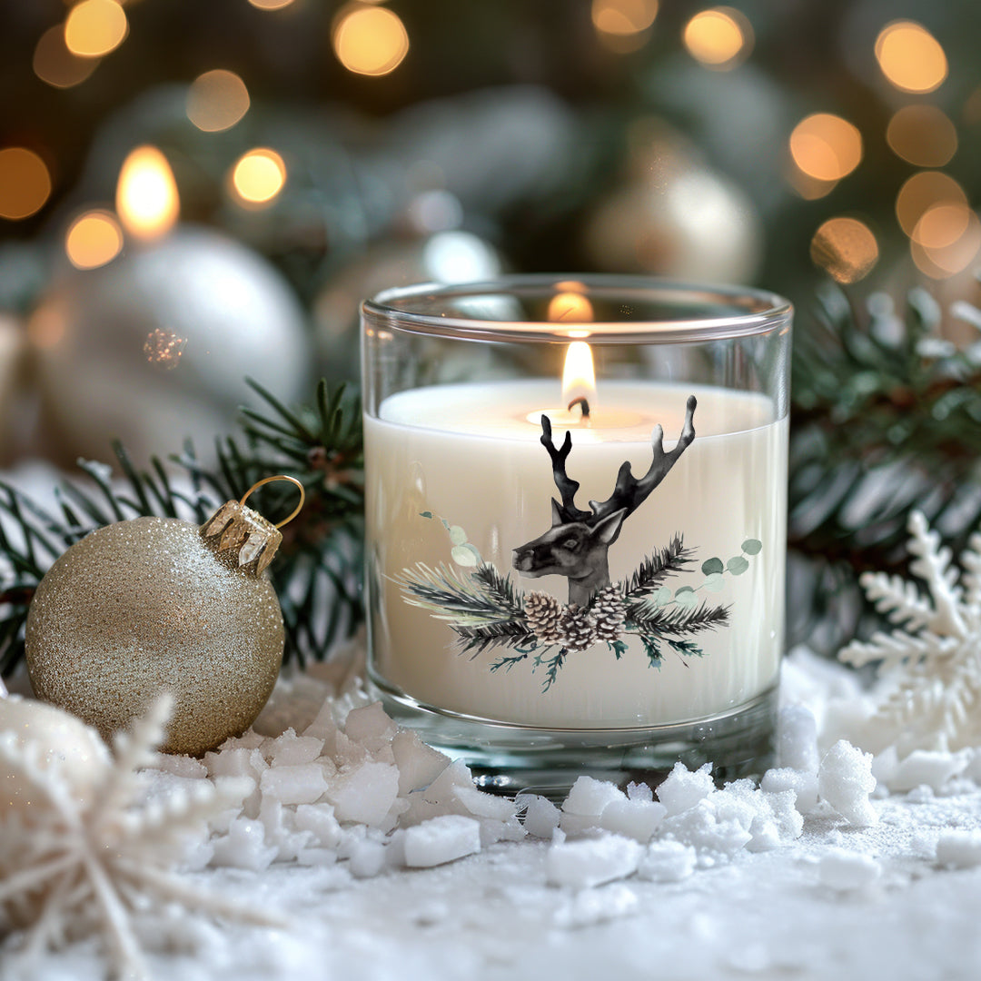 Rub On Sticker Bogen A5 Weihnachten UV Transferfolie Rubons für Raysin Keramik Glas Aufkleber DIY Weihnachtsdeko – Black Christmas