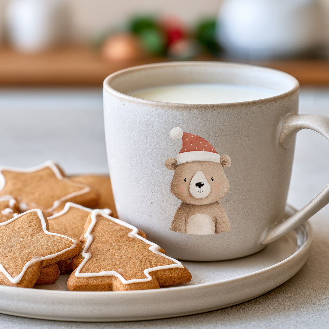 Rub On Sticker Bogen A5 Weihnachten UV Transferfolie Rubons für Raysin Keramik Glas Aufkleber DIY Weihnachtsdeko – Tierzauber