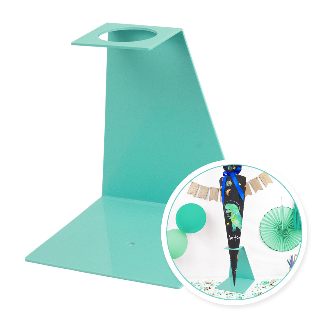 Schultüten Aufsteller 70 cm / 85 cm - türkisgrün