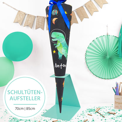 Schultüten Aufsteller 70 cm / 85 cm - türkisgrün