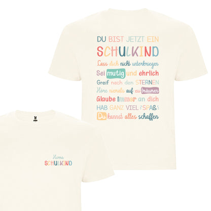 Schulkind T-Shirt Mutmacher Geschenk zur Einschulung Shirt für Mädchen und Jungen zum Schulanfang