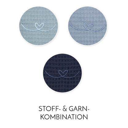 Stillkissen Set Kissen inkl. Bezug XXL Wunschname bestickt Seitenschläferkissen 190 cm Waffelpiqué 100% Baumwolle Jungs