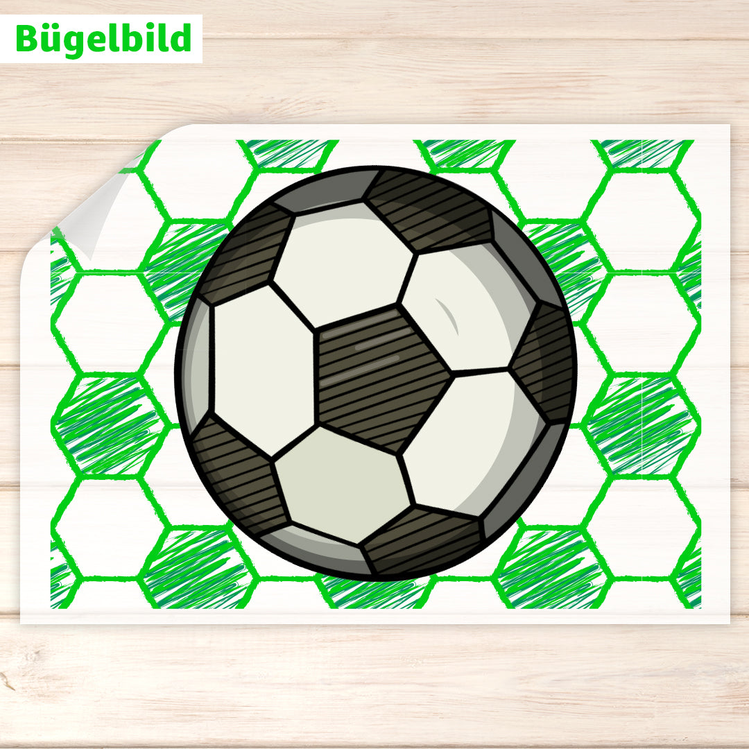 Bügelbild - Schulkind - Wunschname & Wunschjahr - Fußballchampion