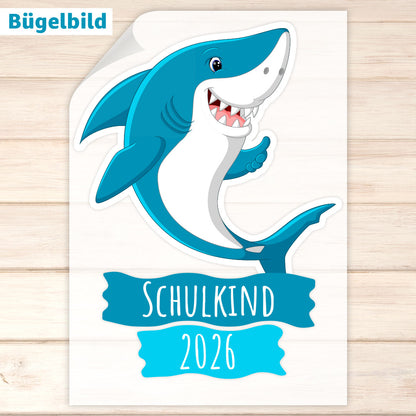 Bügelbild - Schulkind - Wunschname & Wunschjahr - Henry Hai