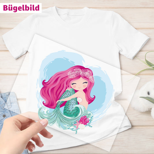 Bügelbild - Schulkind - Wunschname & Wunschjahr - Meeresrauschen