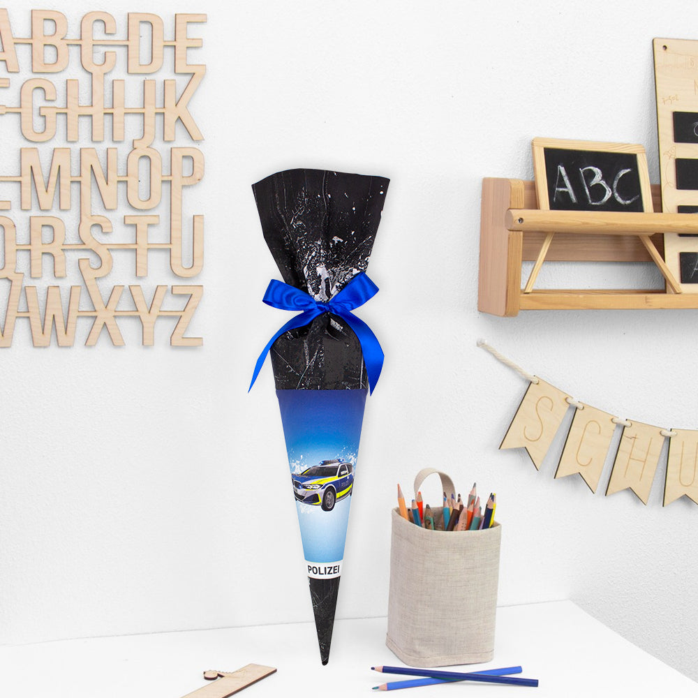 Geschwister Schultüte auch DIY aus Stoff - Polizei