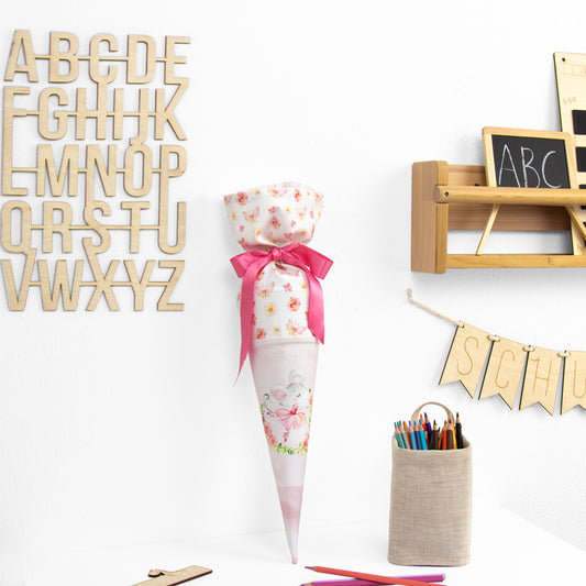 Geschwister Schultüte auch DIY aus Stoff - Ballettfreundinnen