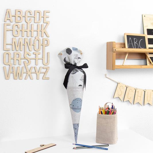 Geschwister Schultüte auch DIY aus Stoff - Fly me to the Moon