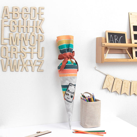 Geschwister Schultüte auch DIY aus Stoff - Gamer