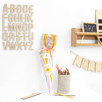 Geschwister Schultüte auch DIY aus Stoff - Hello Sunshine - rosa