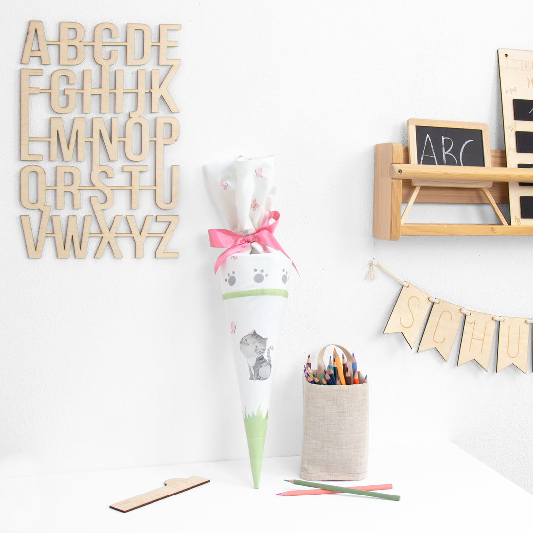 Geschwister Schultüte auch DIY aus Stoff - Little Kittens