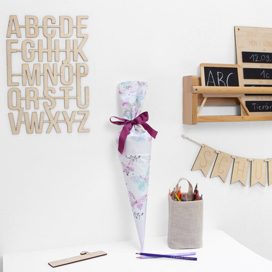Geschwister Schultüte auch DIY aus Stoff - Magical Butterflies