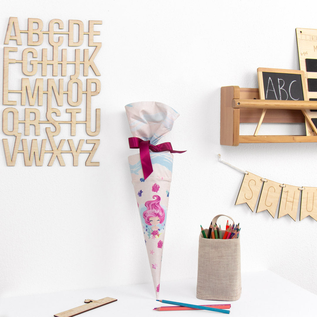 Geschwister Schultüte auch DIY aus Stoff - Meeresrauschen