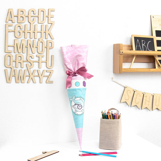 Geschwister Schultüte auch DIY aus Stoff - Mermaid School