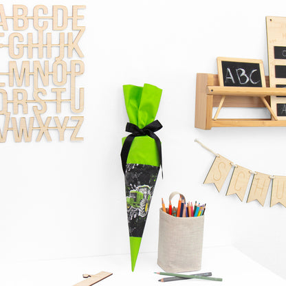 Geschwister Schultüte auch DIY aus Stoff - Traktor