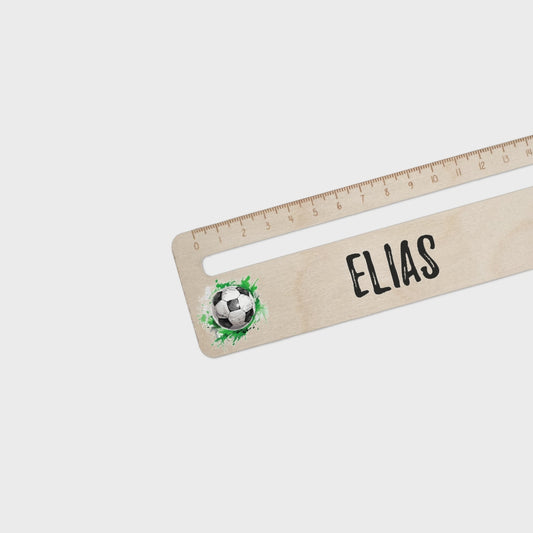 Lesehilfe und Lineal aus Holz personalisiert mit Name Geschenk zur Einschulung - Jungs