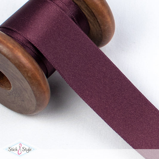Satinband 25mm - Meterware - beere