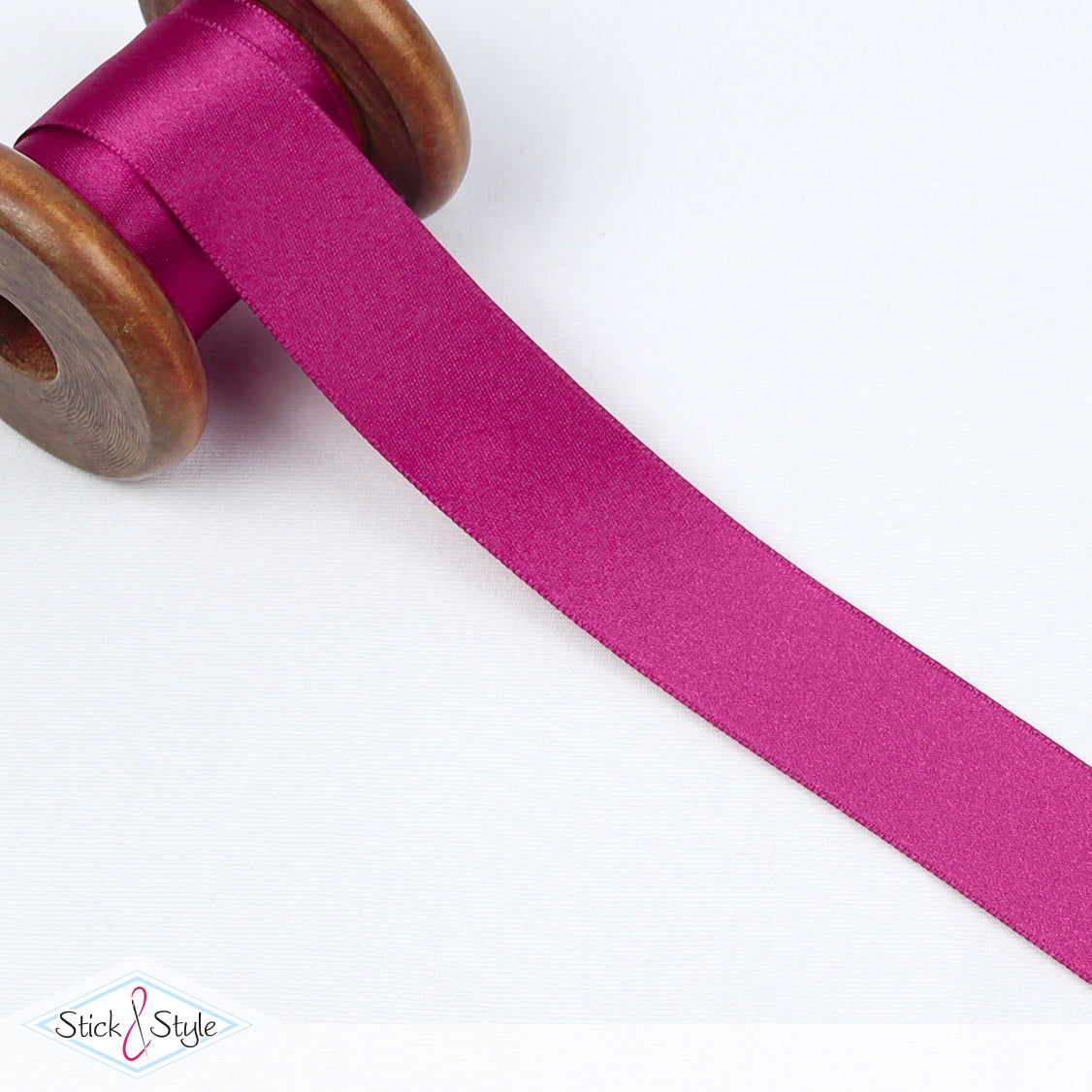 Satinband 25mm - Meterware - pink