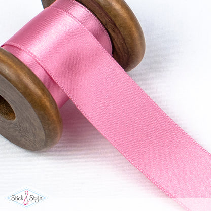 Satinband 25mm - Meterware - rosa