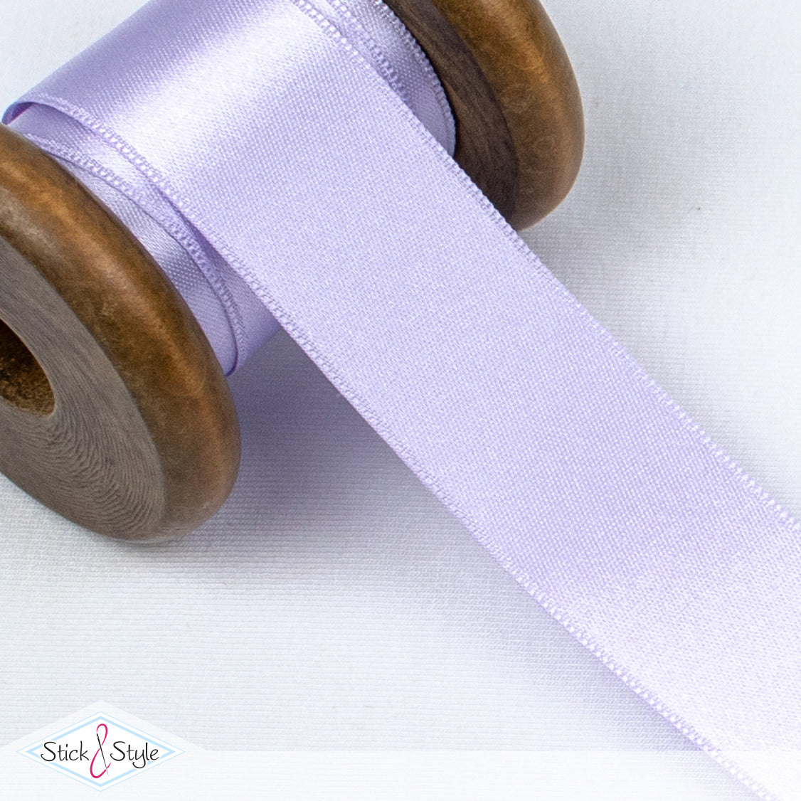 Satinband 25mm - Meterware - flieder