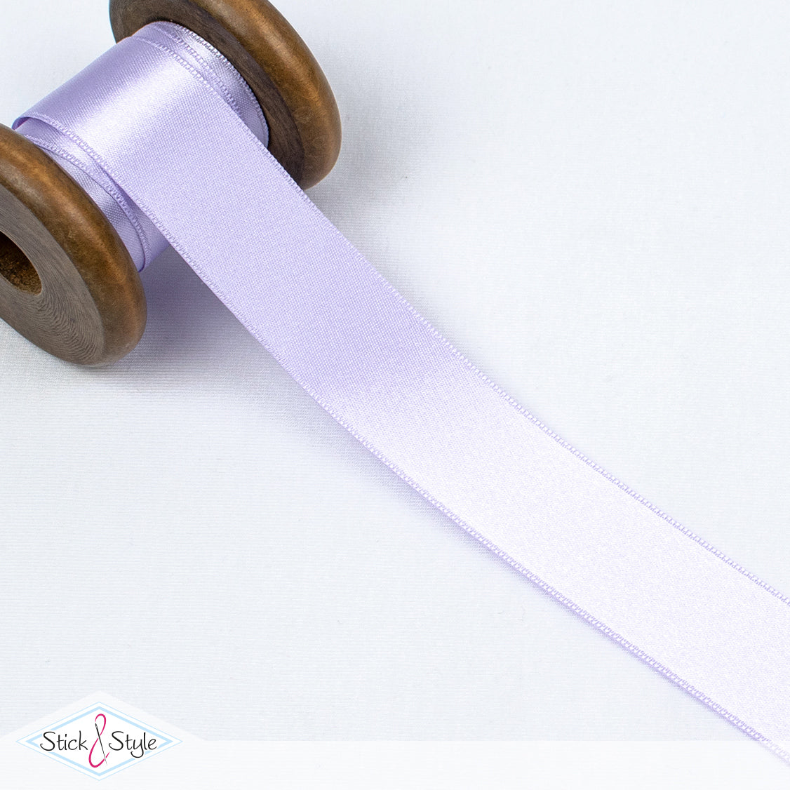 Satinband 25mm - Meterware - flieder