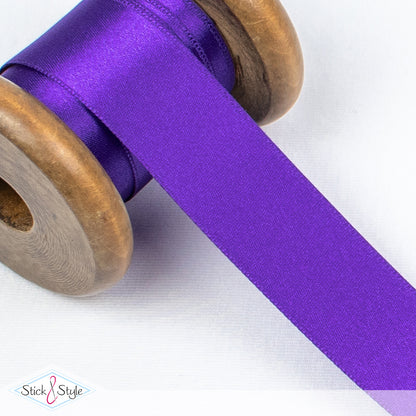 Satinband 25mm - Meterware - lila