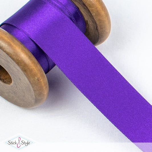 Satinband 25mm - Meterware - lila