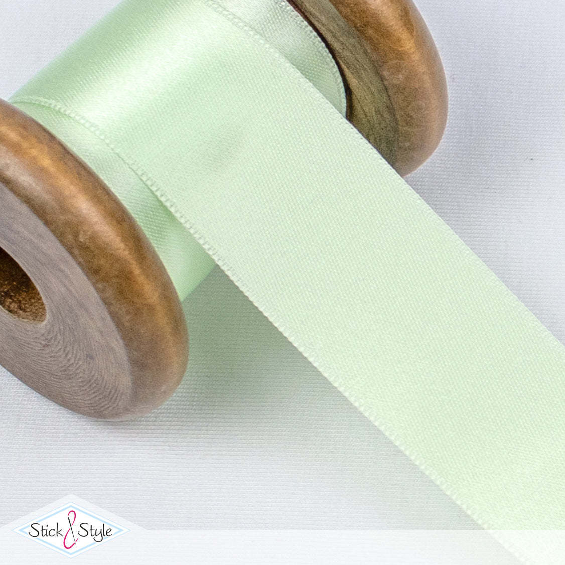 Satinband 25mm - Meterware - zartmint