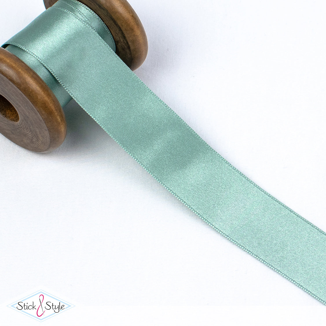 Satinband 25mm - Meterware - pistazie