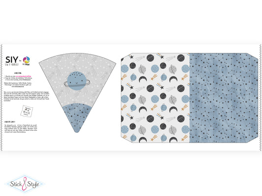 Geschwister Schultüte auch DIY aus Stoff - Fly me to the Moon