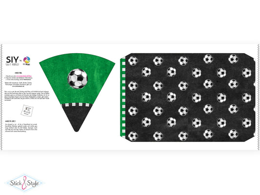 Geschwister Schultüte auch DIY aus Stoff - Fußball