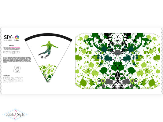 Geschwister Schultüte auch DIY aus Stoff - Fußballspieler