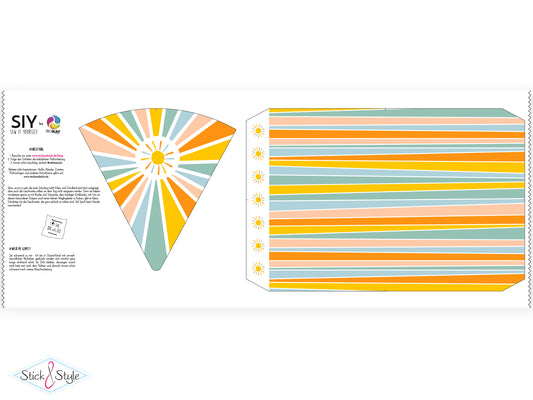 Geschwister Schultüte auch DIY aus Stoff - Hello Sunshine - pistazie