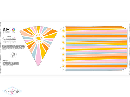 Geschwister Schultüte auch DIY aus Stoff - Hello Sunshine - rosa