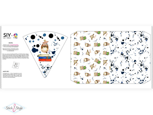 Geschwister Schultüte auch DIY aus Stoff - Kleine Eule