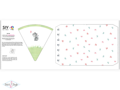 Geschwister Schultüte auch DIY aus Stoff - Little Kittens