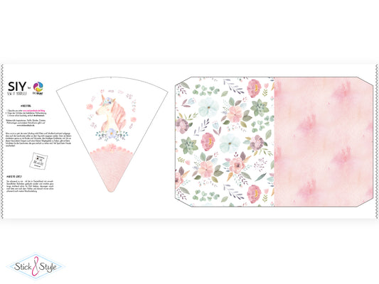 Geschwister Schultüte auch DIY aus Stoff - Lovely Unicorn