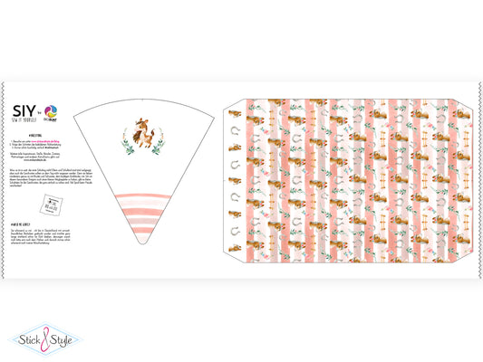 Geschwister Schultüte auch DIY aus Stoff - Pony Frieda