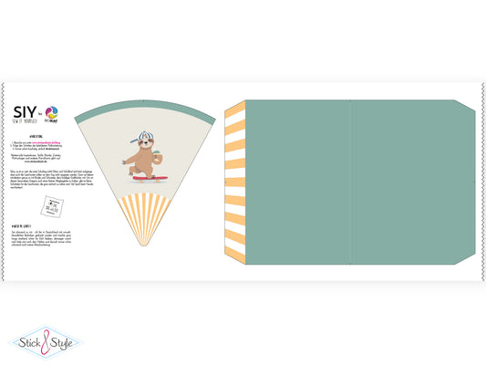 Geschwister Schultüte auch DIY aus Stoff - Fred Faultier