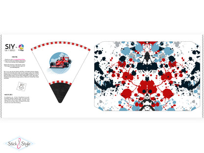 Geschwister Schultüte auch DIY aus Stoff - Rennauto