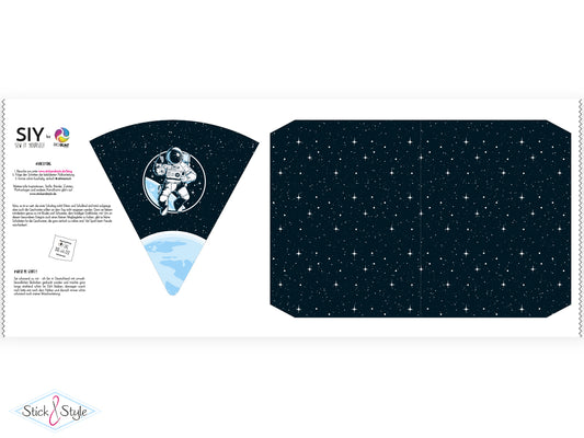 Geschwister Schultüte auch DIY aus Stoff - Astronaut