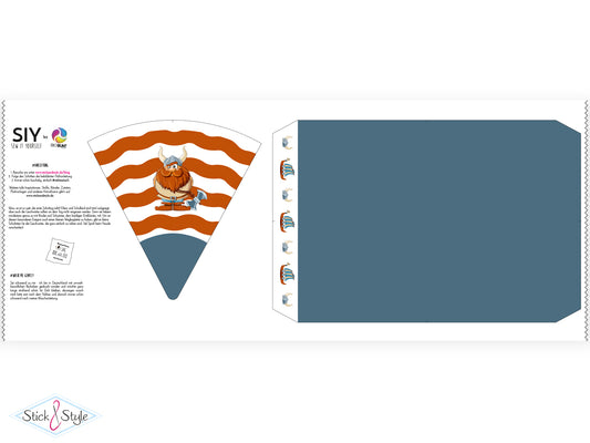 Geschwister Schultüte auch DIY aus Stoff - Wikinger Erik