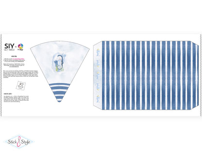 Geschwister Schultüte auch DIY aus Stoff - Unterwasserwelt Wal